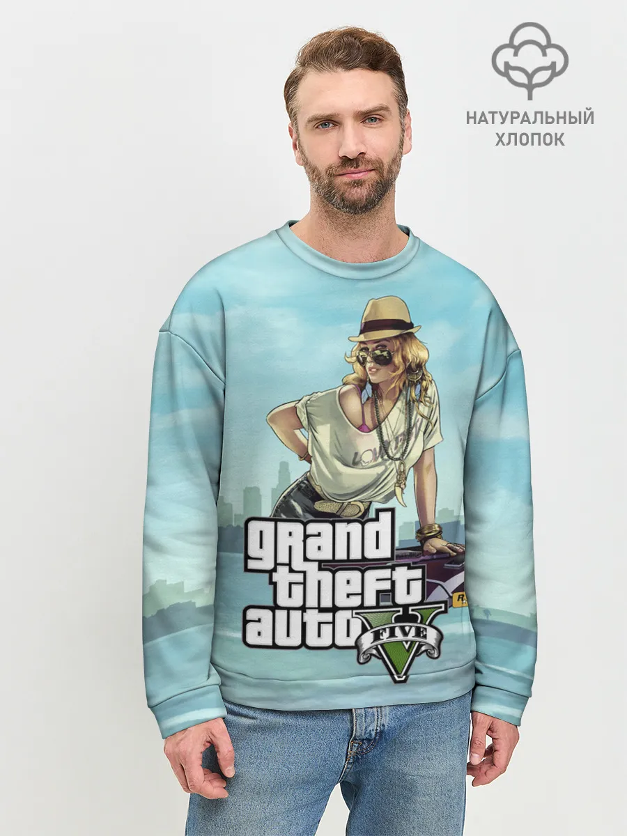 Мужской свитшот базовый / Grand Theft Auto 5 девушка
