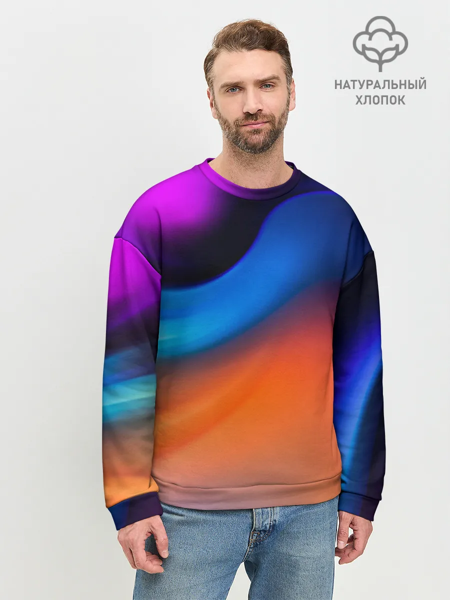 Мужской свитшот базовый / Цветной шум