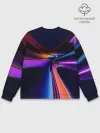Мужской свитшот базовый / Красочные светящиеся линии