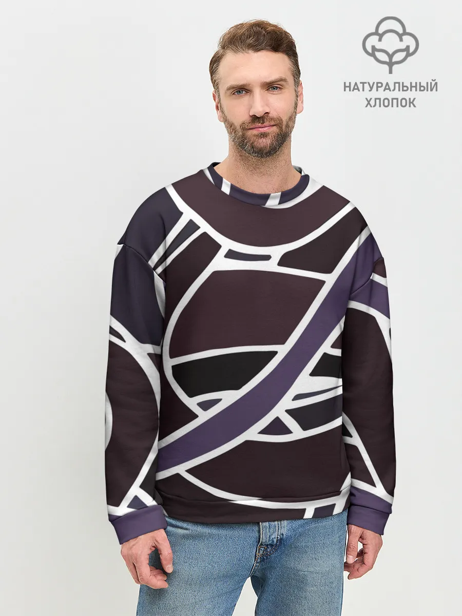 Мужской свитшот базовый / Линейная текстура