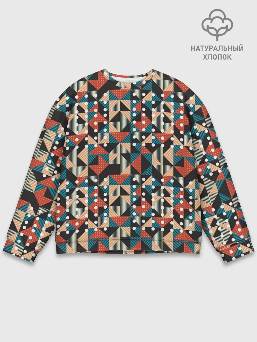 Мужской свитшот базовый / Арт геометрия