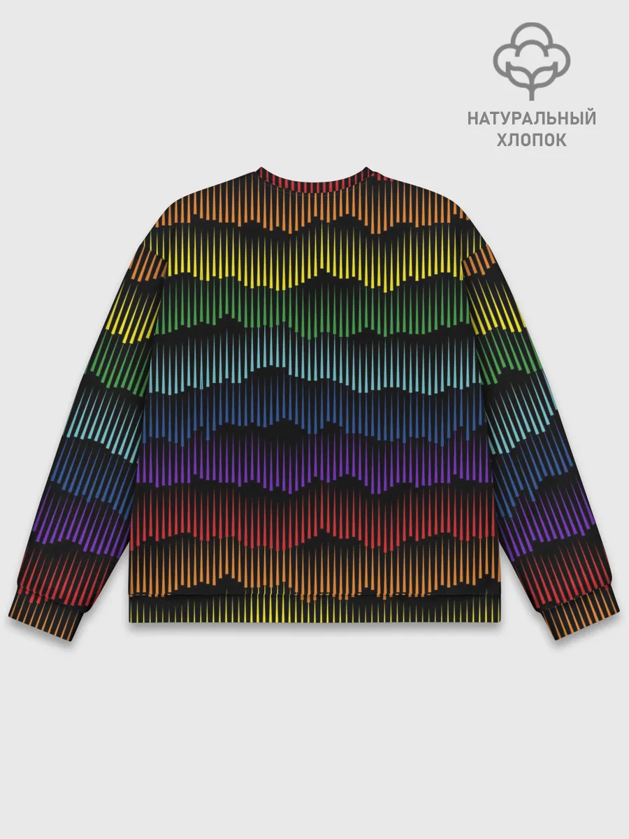 Мужской свитшот базовый / Радуга