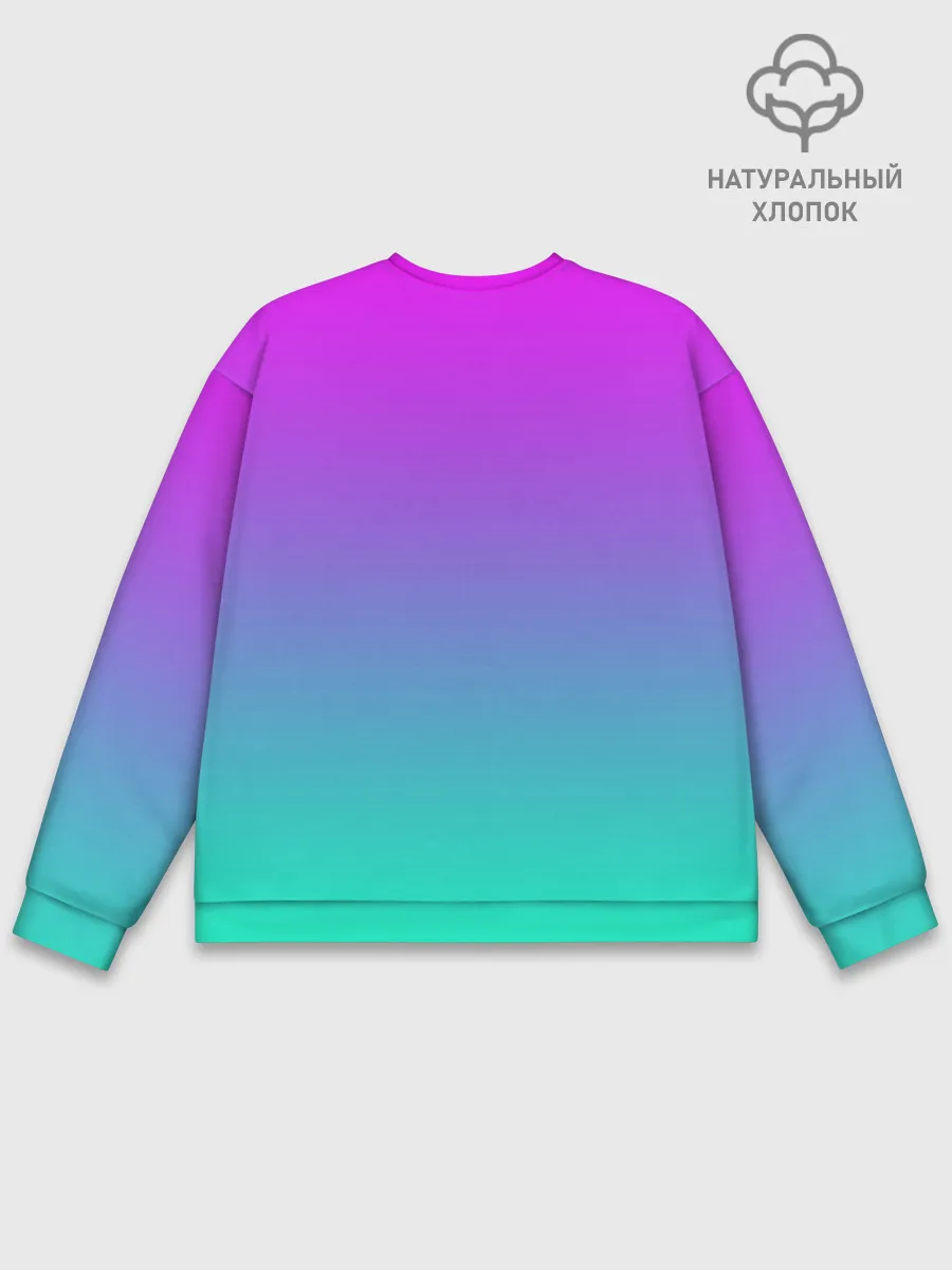 Мужской свитшот базовый / Skittles | Черный