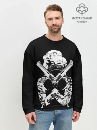 Мужской свитшот базовый / GANGSTA MARILYN