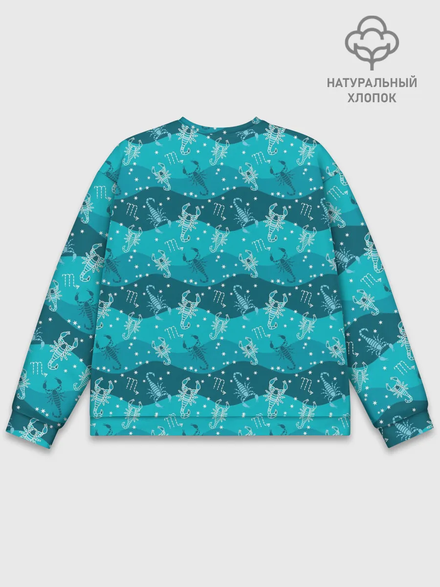 Мужской свитшот базовый / Скорпион