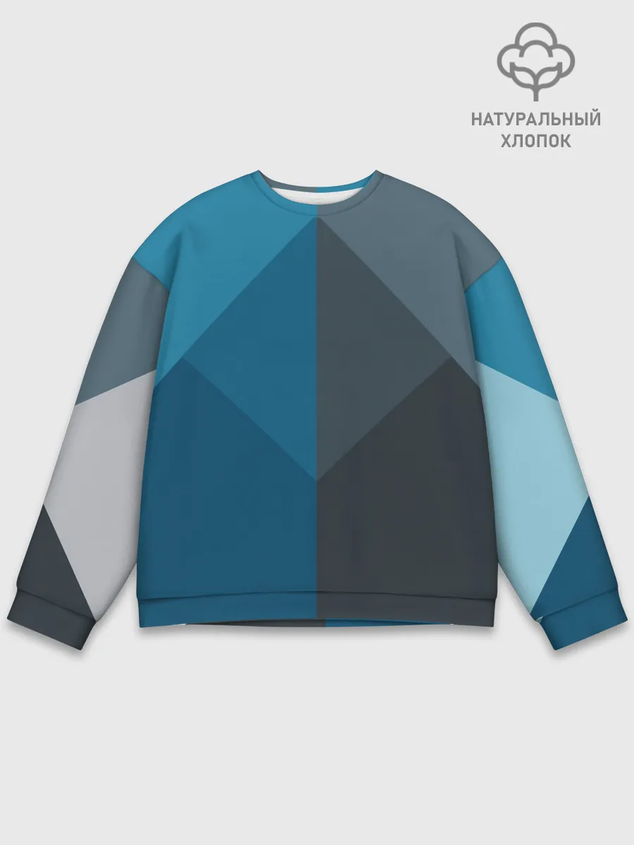 Мужской свитшот базовый / Геометрия
