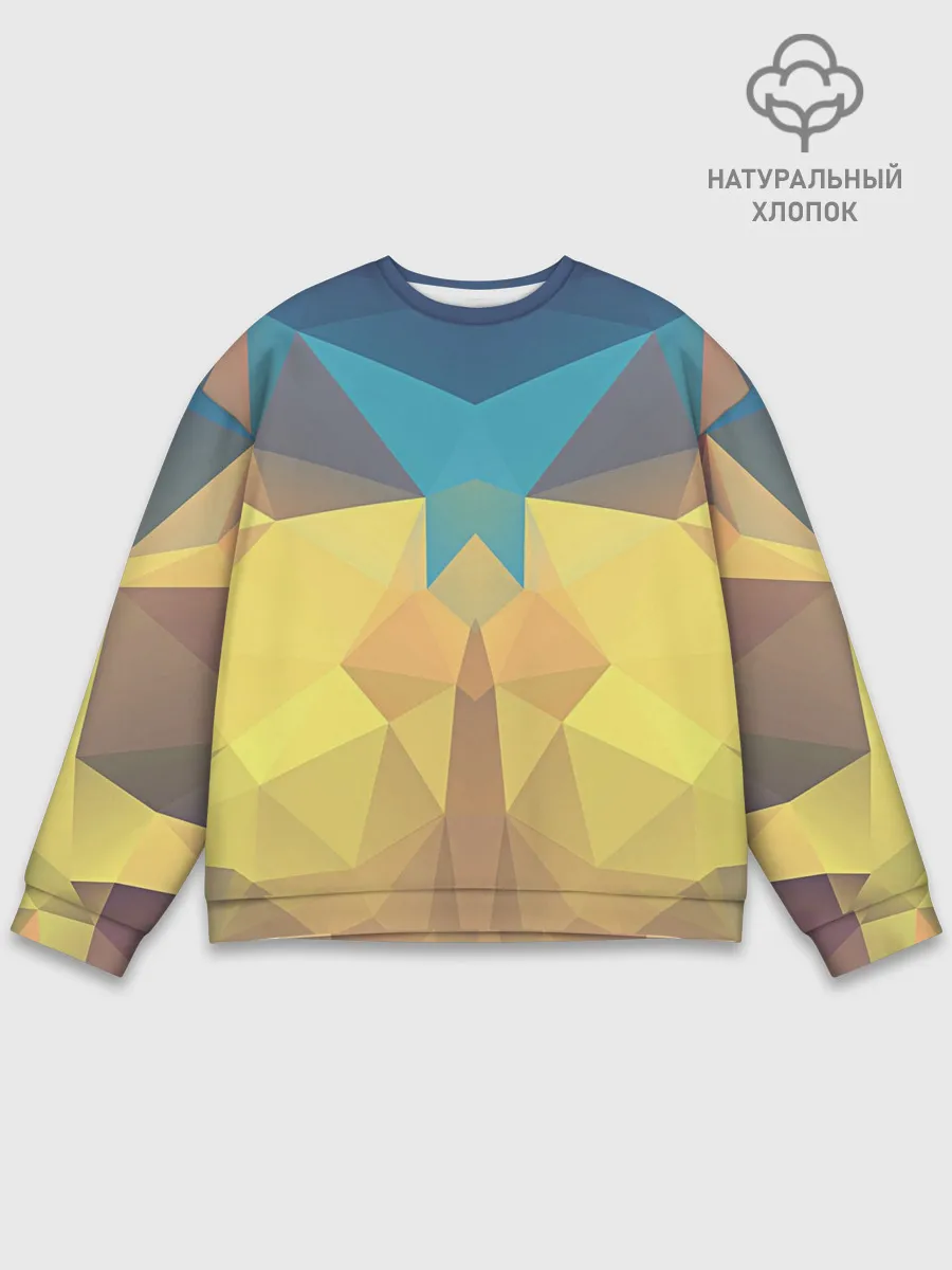 Мужской свитшот базовый / Абстрактная Геометрия