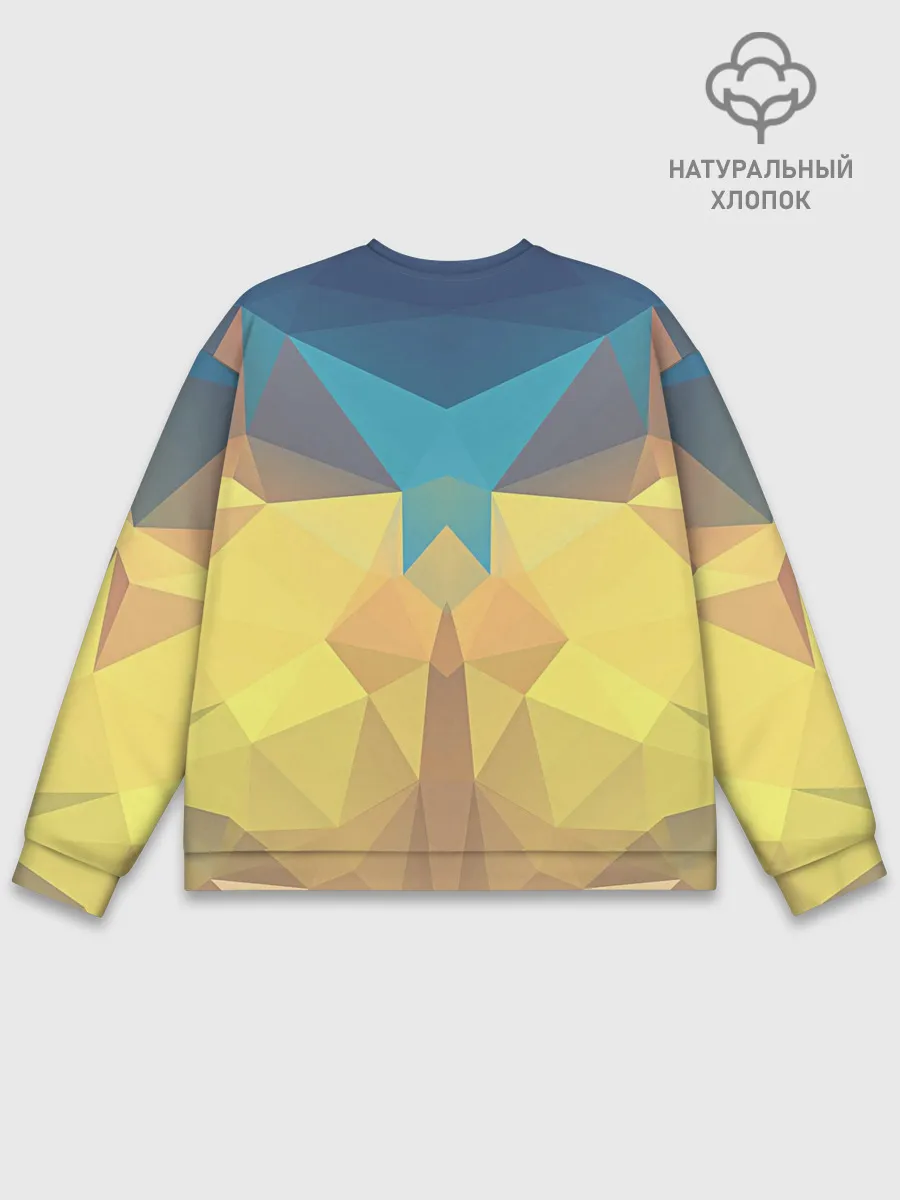 Мужской свитшот базовый / Абстрактная Геометрия