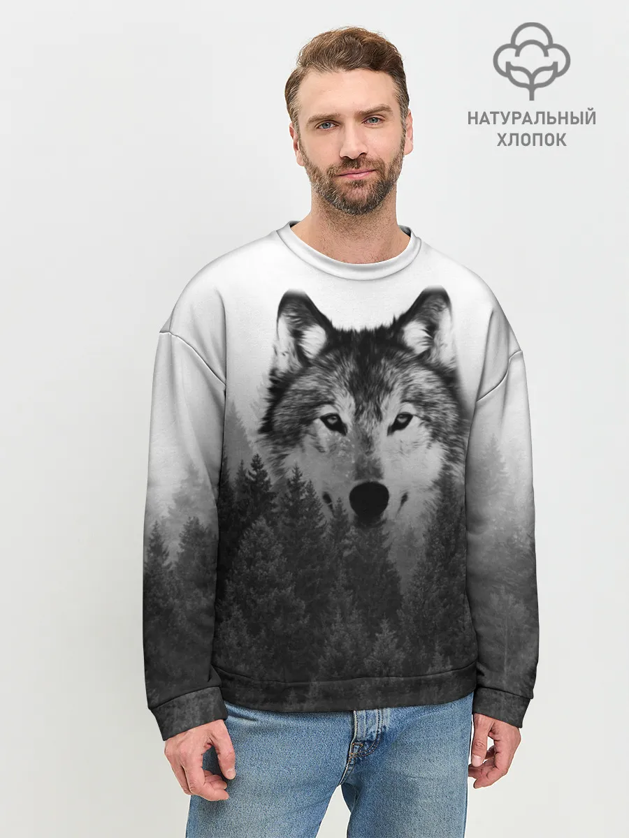 Мужской свитшот базовый / Волк