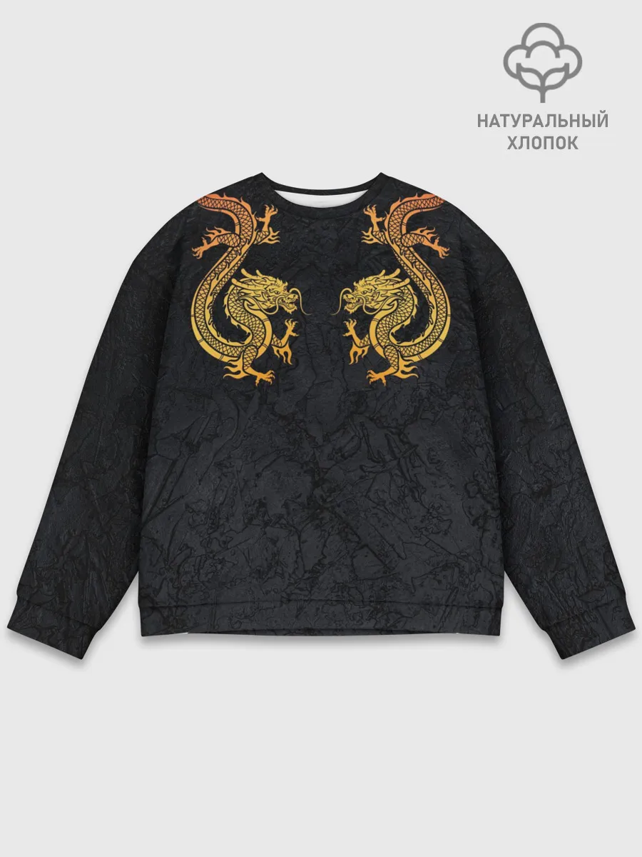 Мужской свитшот базовый / GOLD CHINA DRAGONS