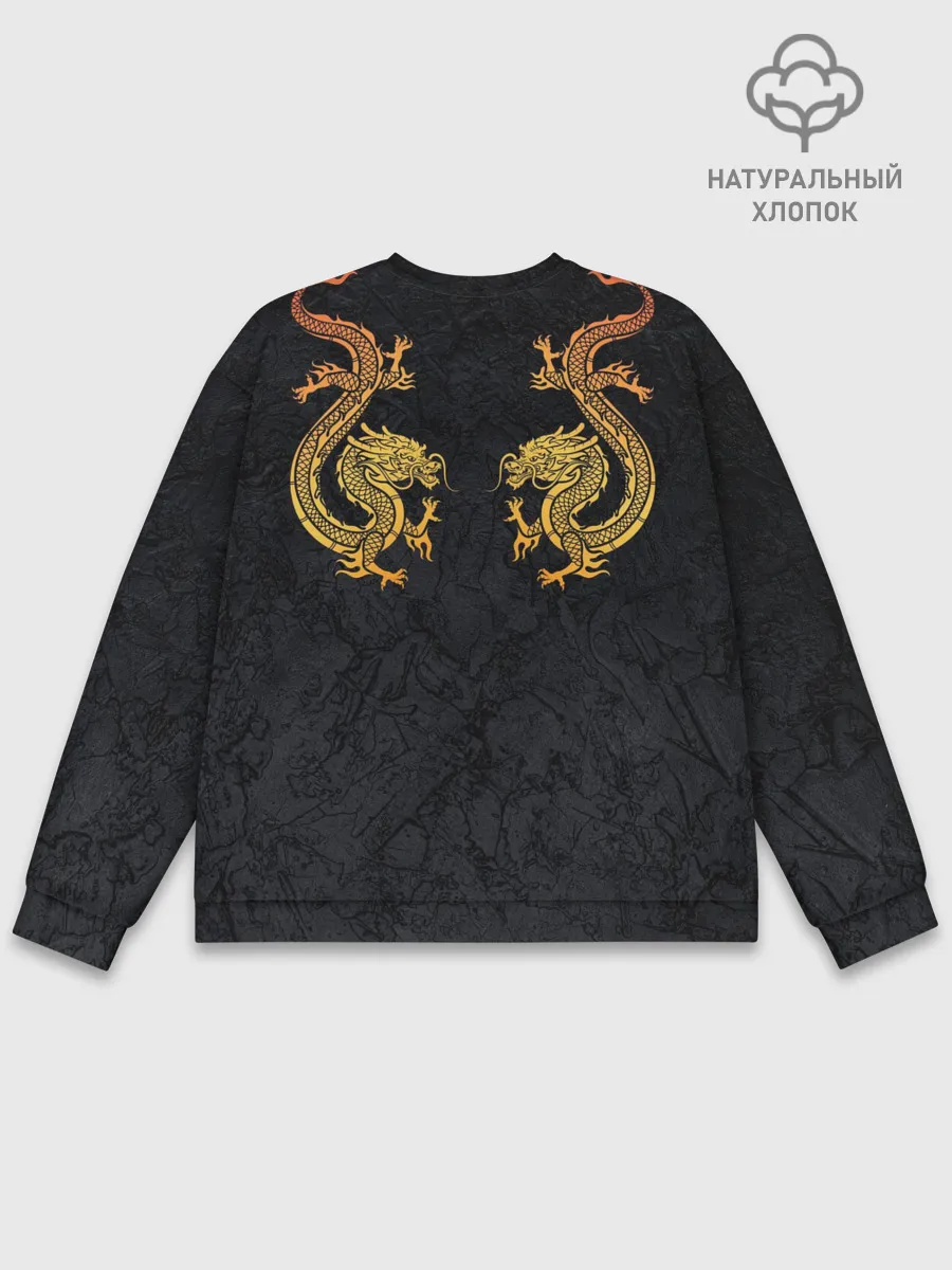 Мужской свитшот базовый / GOLD CHINA DRAGONS