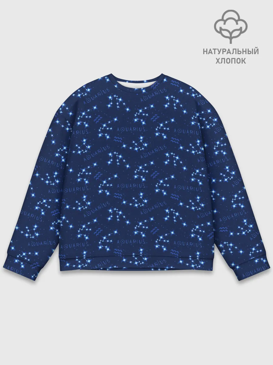 Мужской свитшот базовый / Водолей