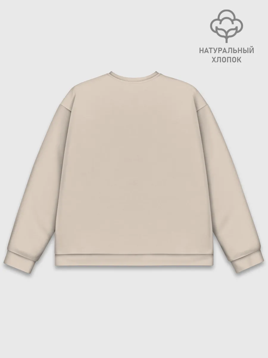 Мужской свитшот базовый / Олени с рогами из бабочек