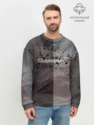 Мужской свитшот базовый / Clubhouse | Клабхаус лого бразги