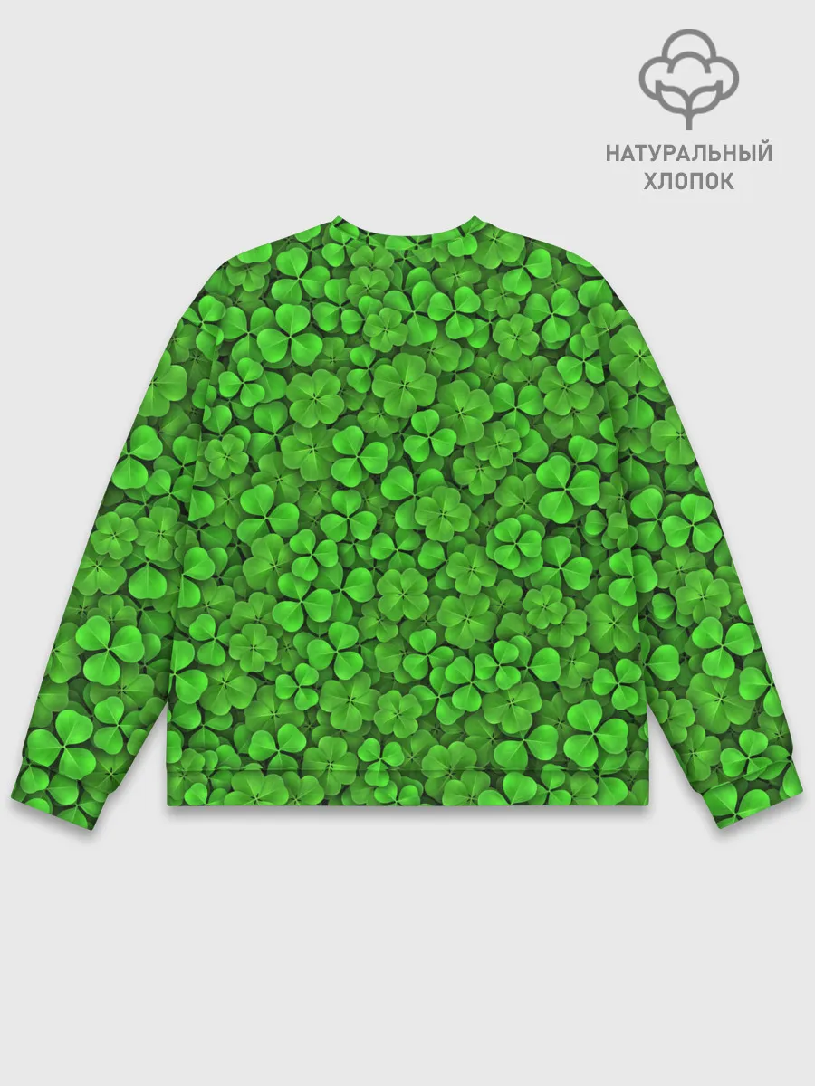 Мужской свитшот базовый / Зелёный клевер