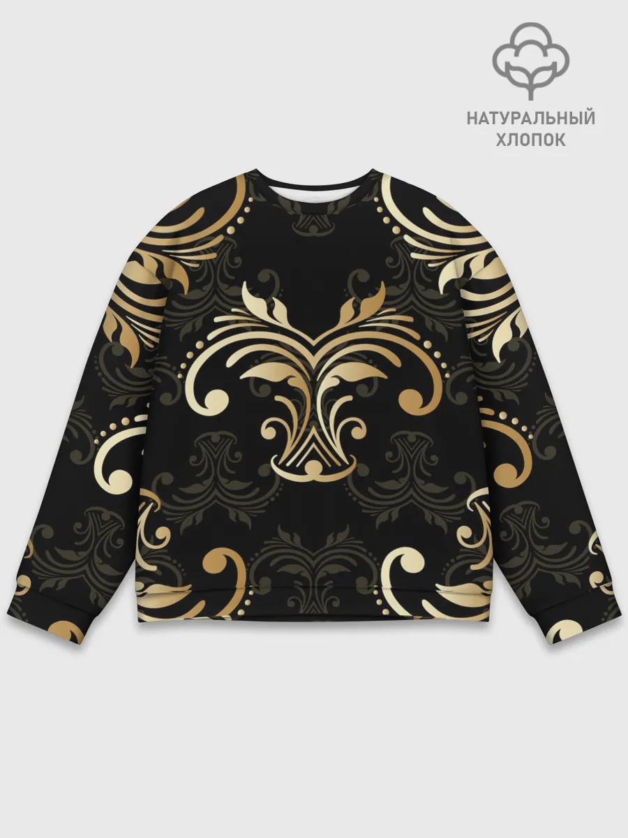 Мужской свитшот базовый / Черное золото