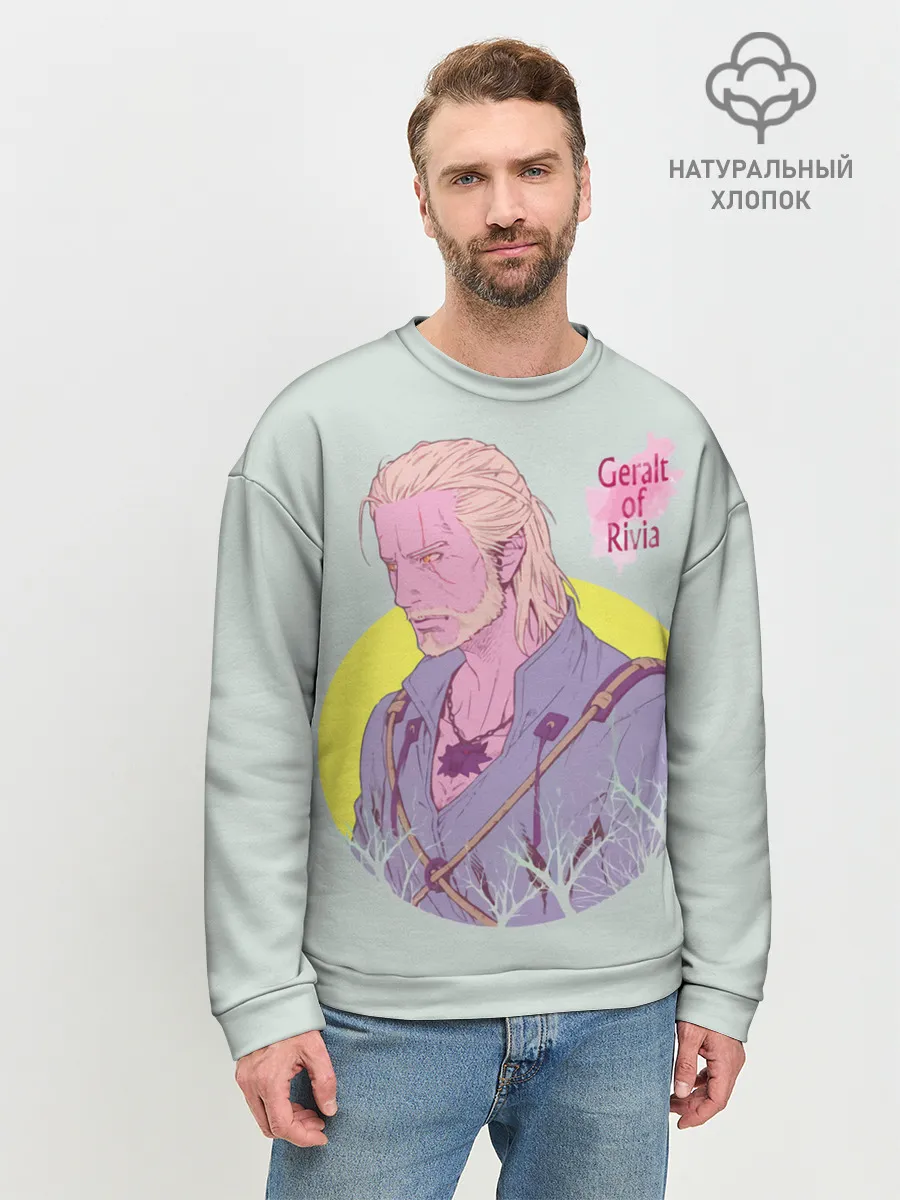 Мужской свитшот базовый / Geralt of Rivia | Ведьмак