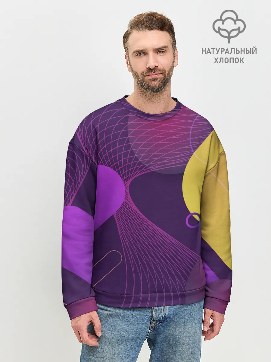 Мужской свитшот базовый / ГЕОМЕТРИЧЕСКИЕ ЛИНИИ