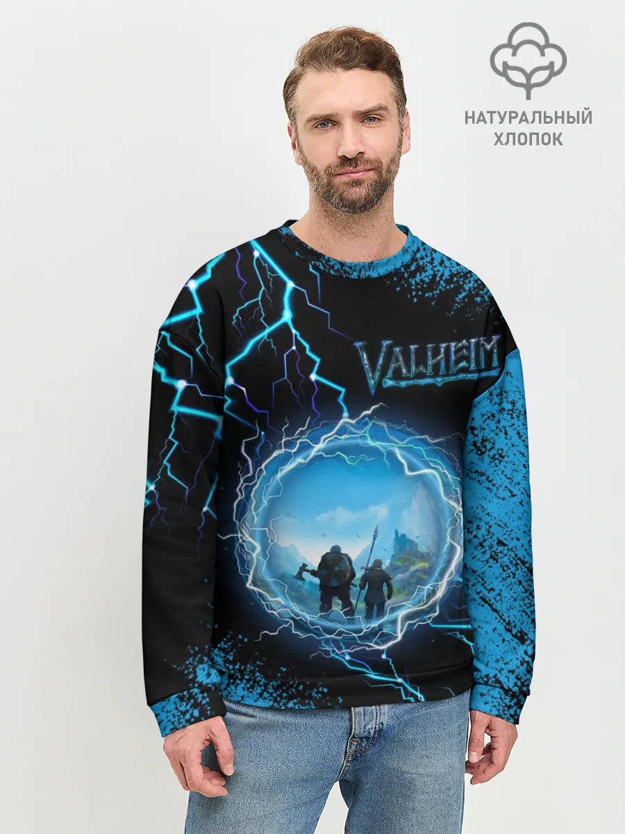 Мужской свитшот базовый / Valheim | Вальхейм