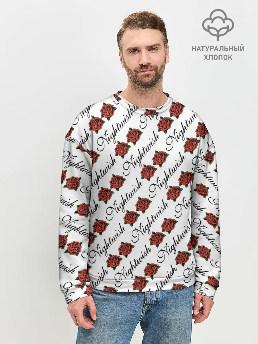 Мужской свитшот базовый / Nightwish Roses / Найтвиш