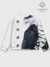 Мужской свитшот базовый / Kaneki Ken белая акварель