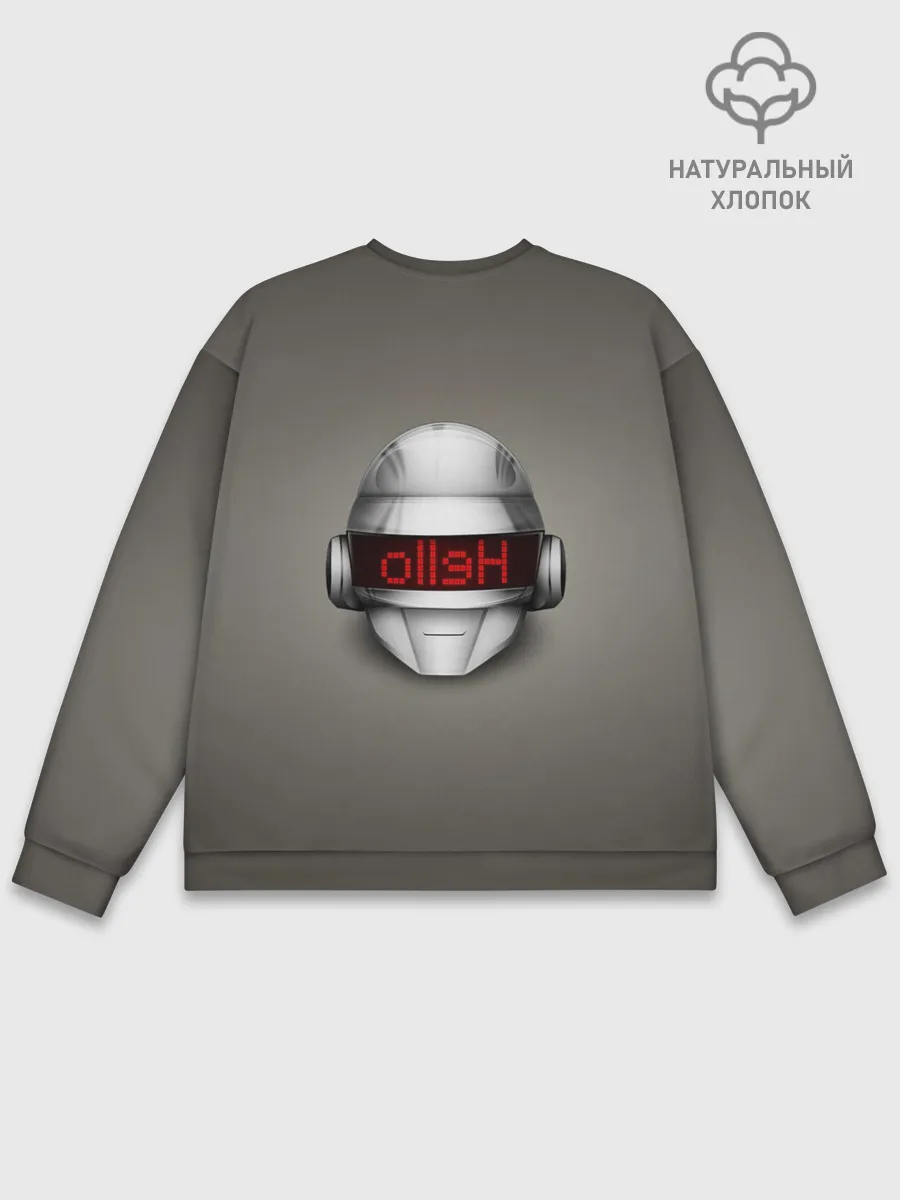 Мужской свитшот базовый / Daft Punk | Hello