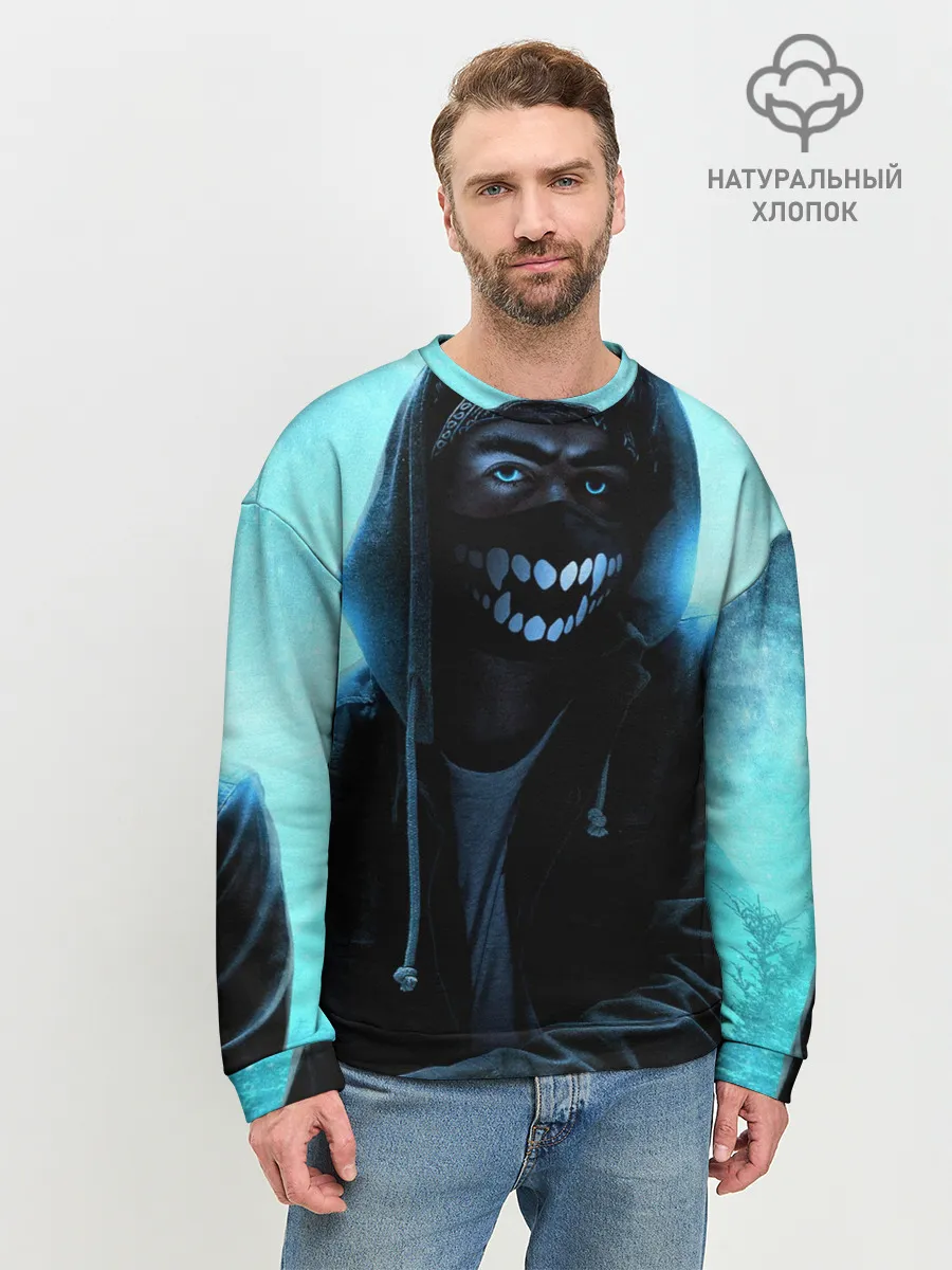 Мужской свитшот базовый / Парень в маске