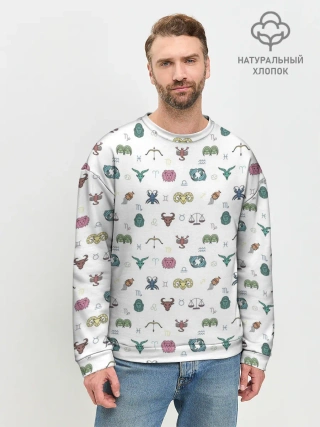 Мужской свитшот базовый / Знаки Зодиака