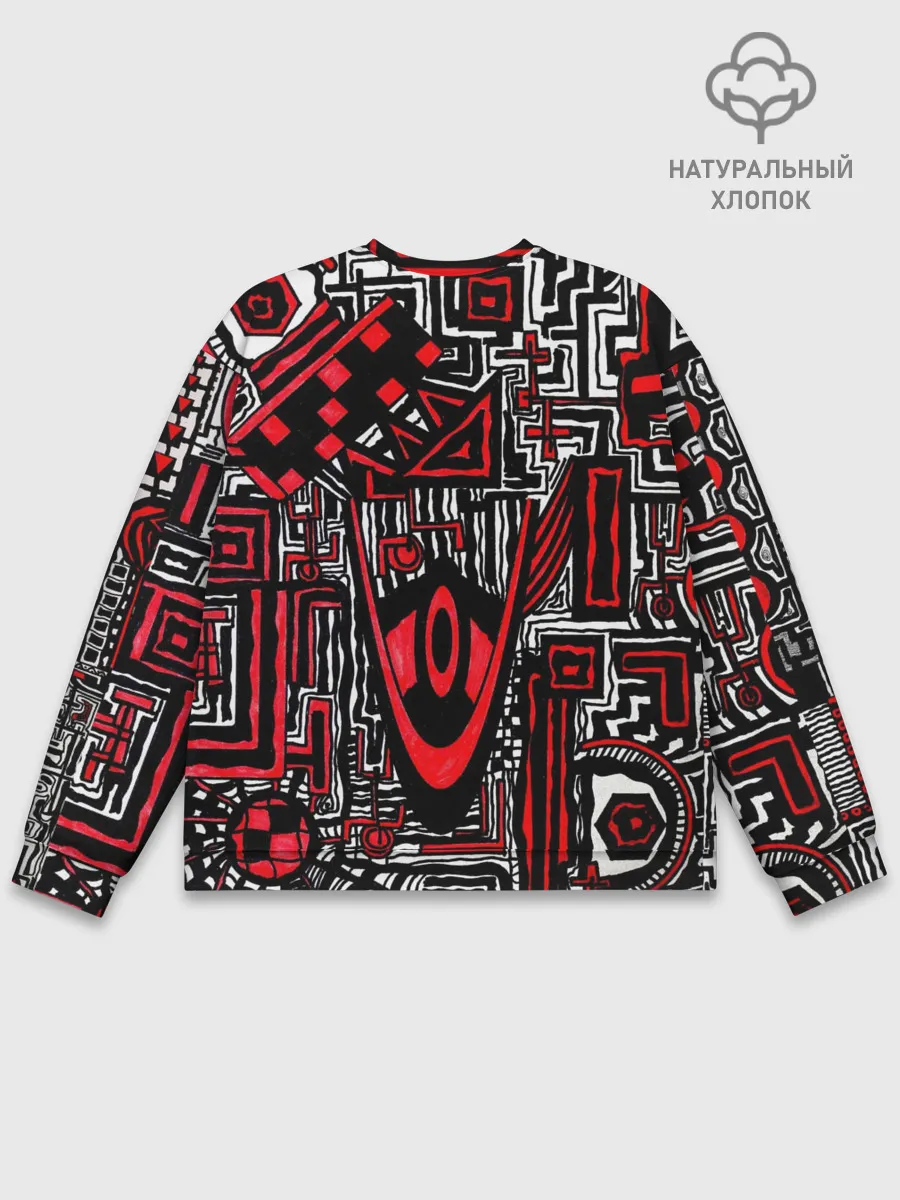 Мужской свитшот базовый / Абстрактный Узор