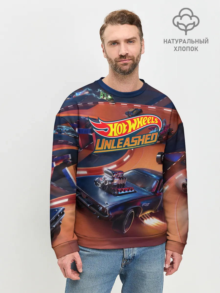 Мужской свитшот базовый / Hot Wheels Unleashed