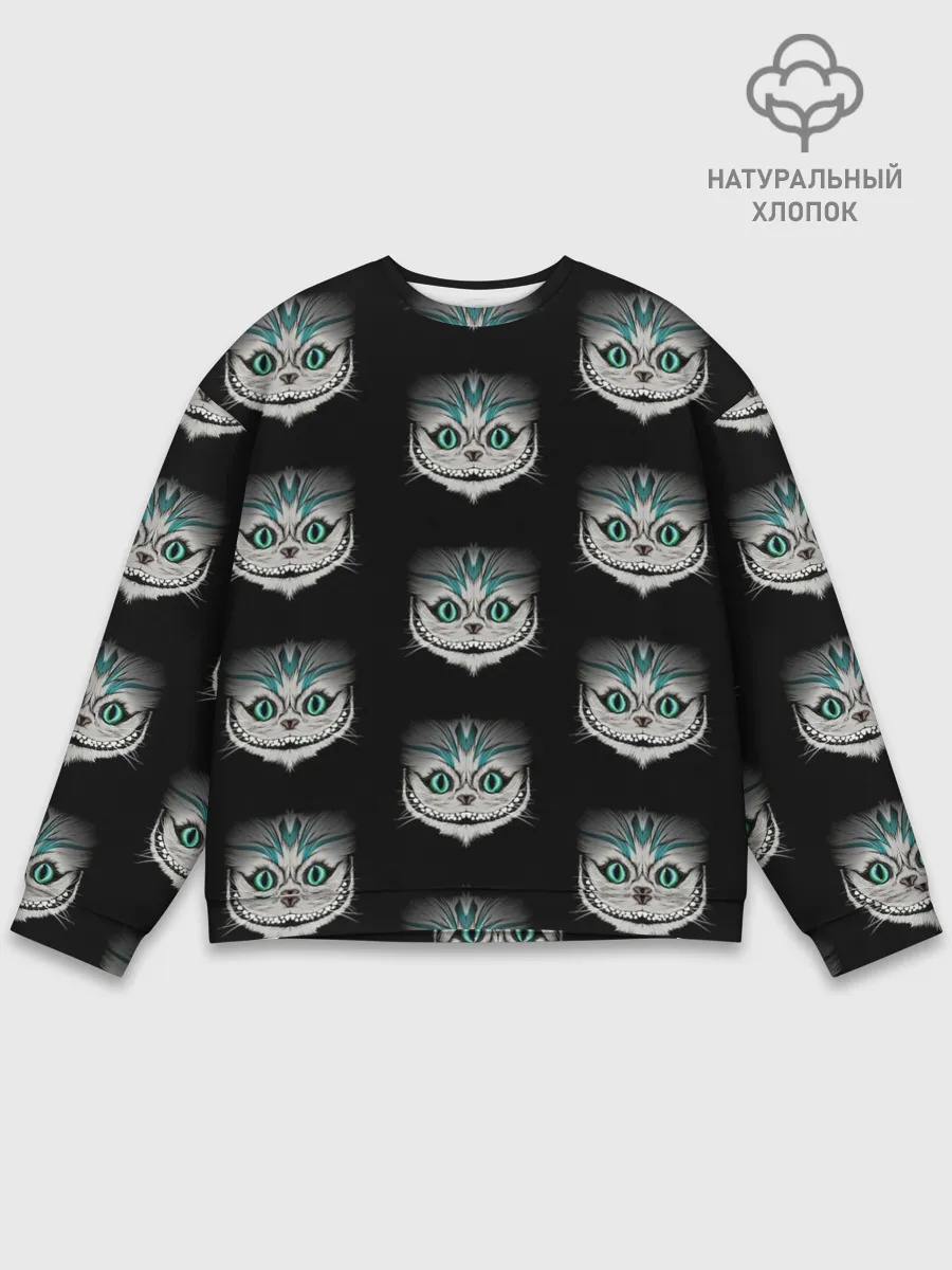 Мужской свитшот базовый / Чеширские котики
