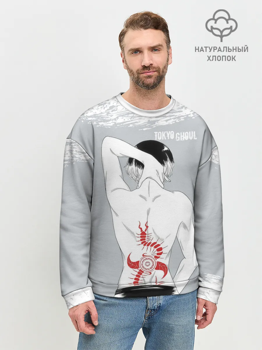 Мужской свитшот базовый / Sasaki kagune tattoo