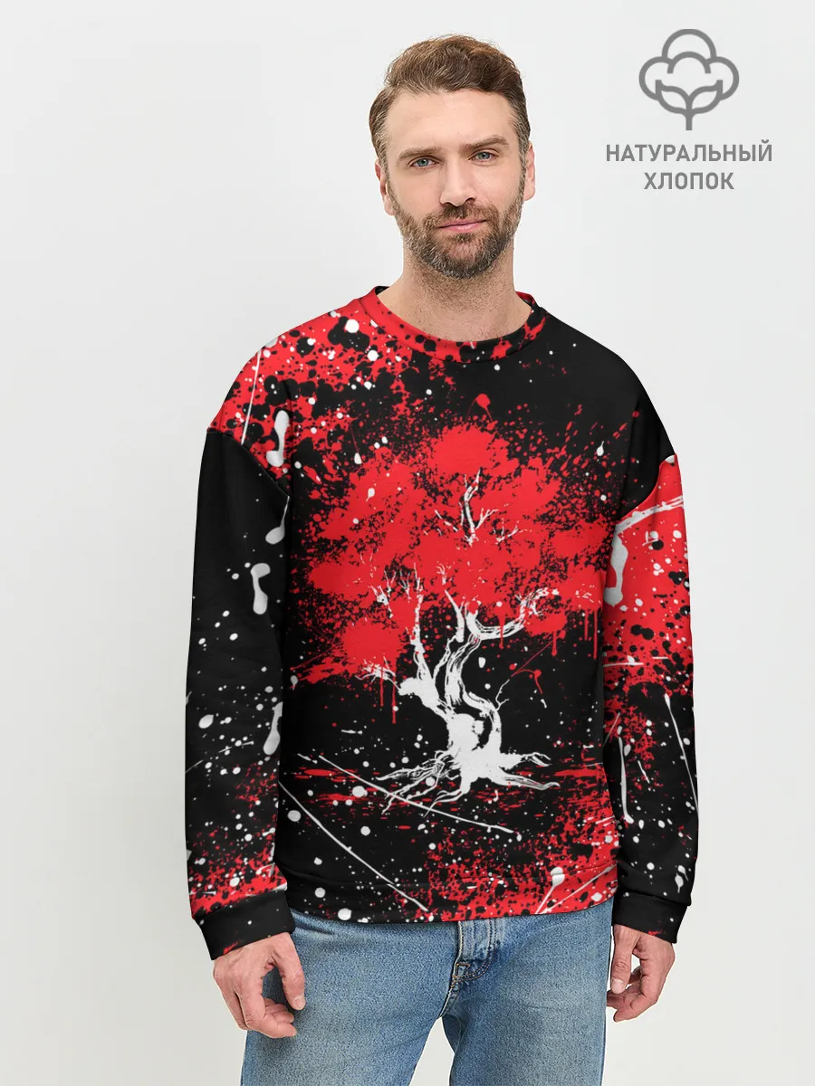 Мужской свитшот базовый / САКУРА | SAKURA | ВИШНЯ