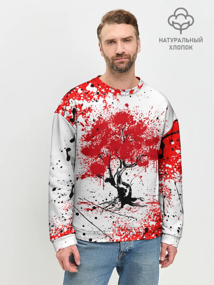 Мужской свитшот базовый / САКУРА | SAKURA | ВИШНЯ