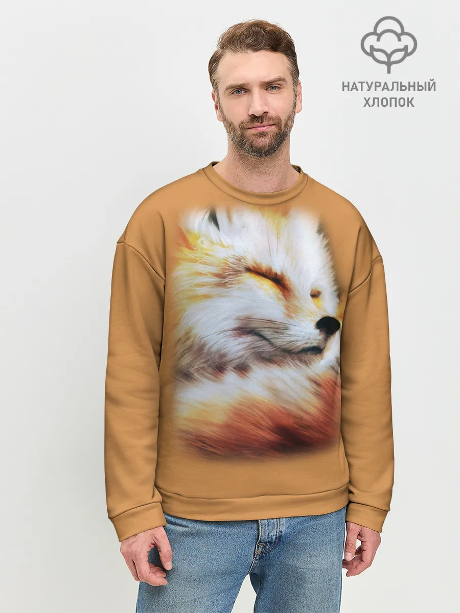 Мужской свитшот базовый / Лисичка