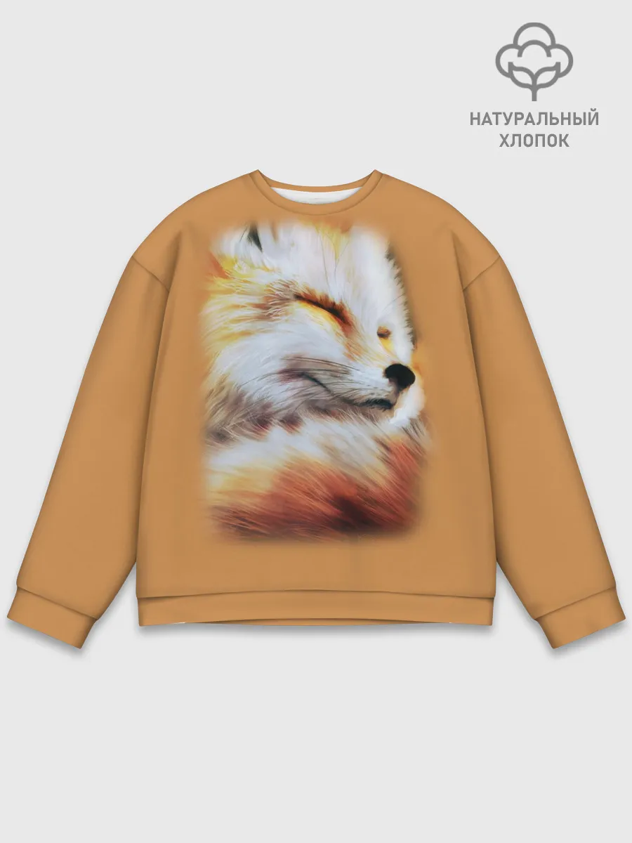 Мужской свитшот базовый / Лисичка