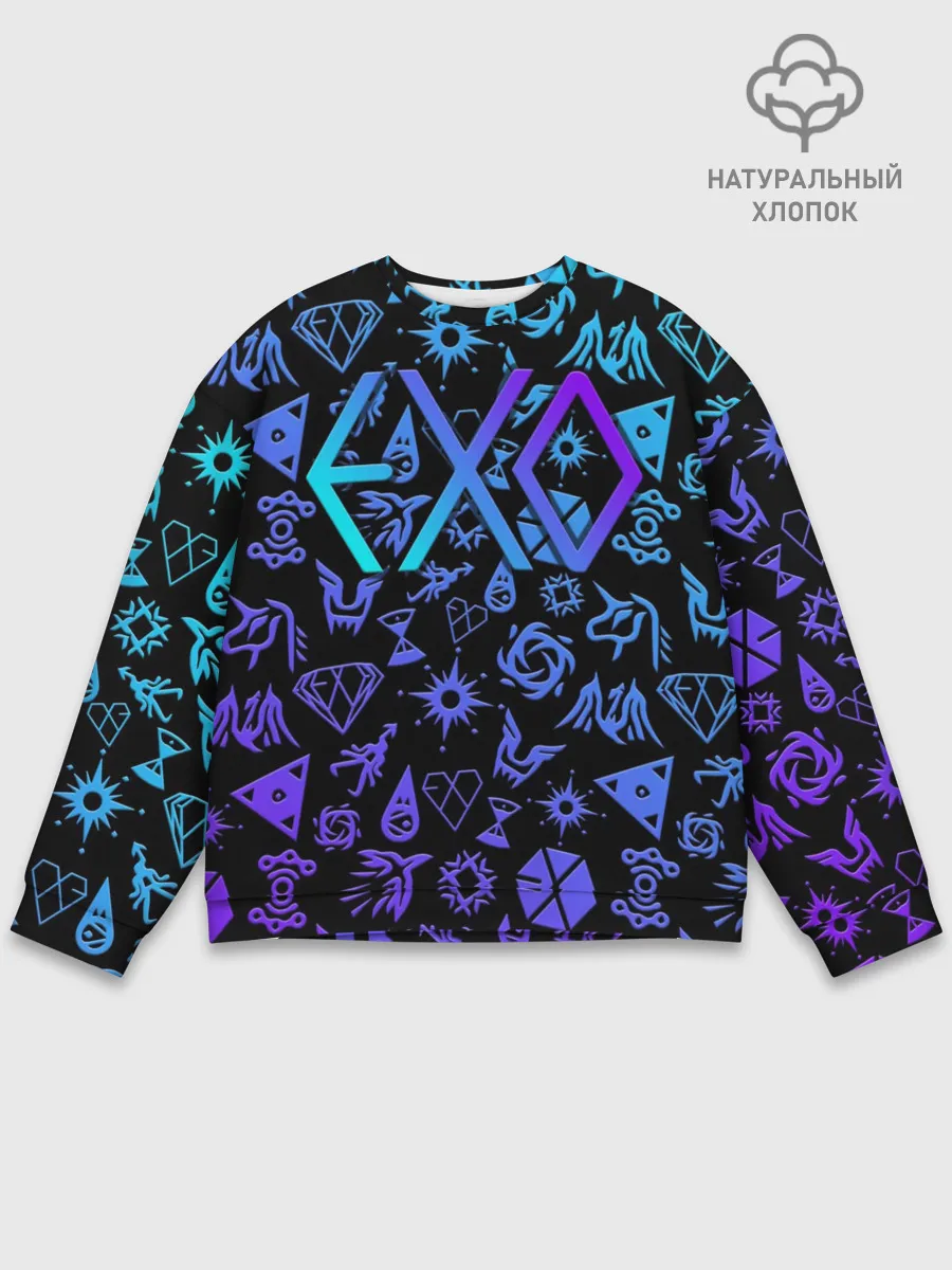 Мужской свитшот базовый / EXO K-POP | LogoBombing