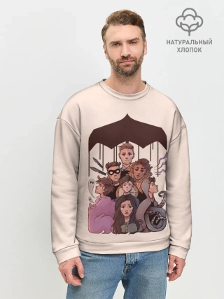 Мужской свитшот базовый / Семья вместе