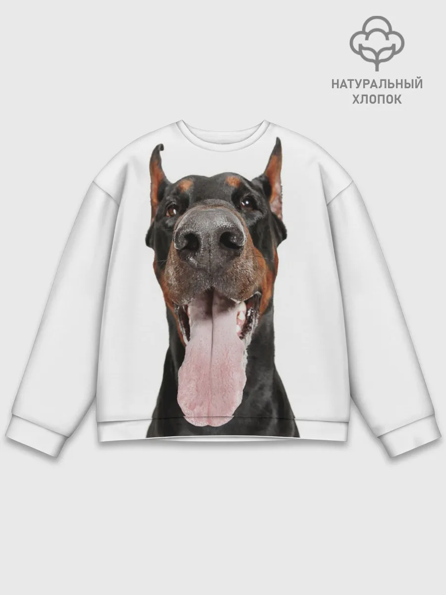 Мужской свитшот базовый / Доберман / Doberman