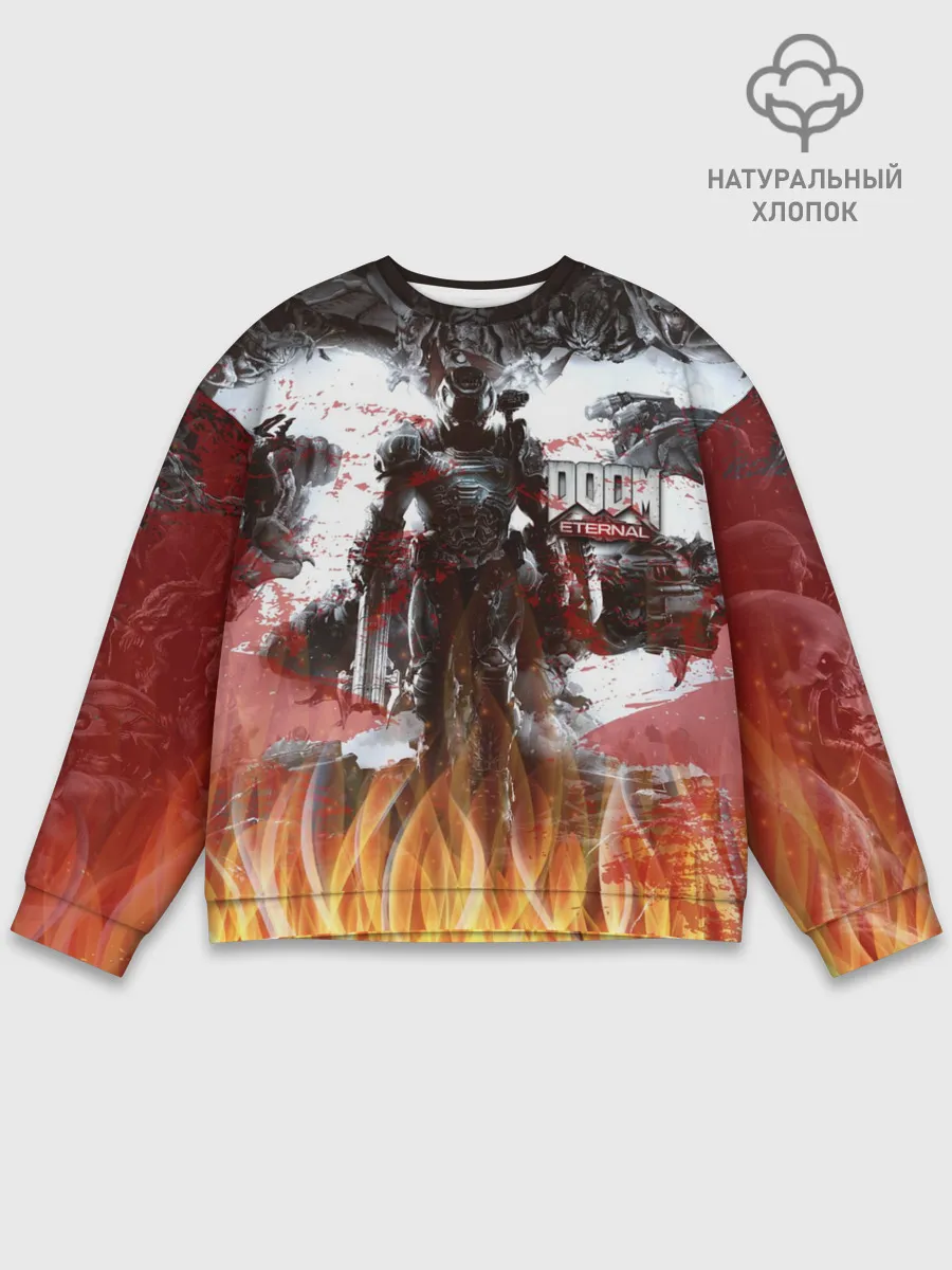 Мужской свитшот базовый / Doom Ethernal Ancient Gods