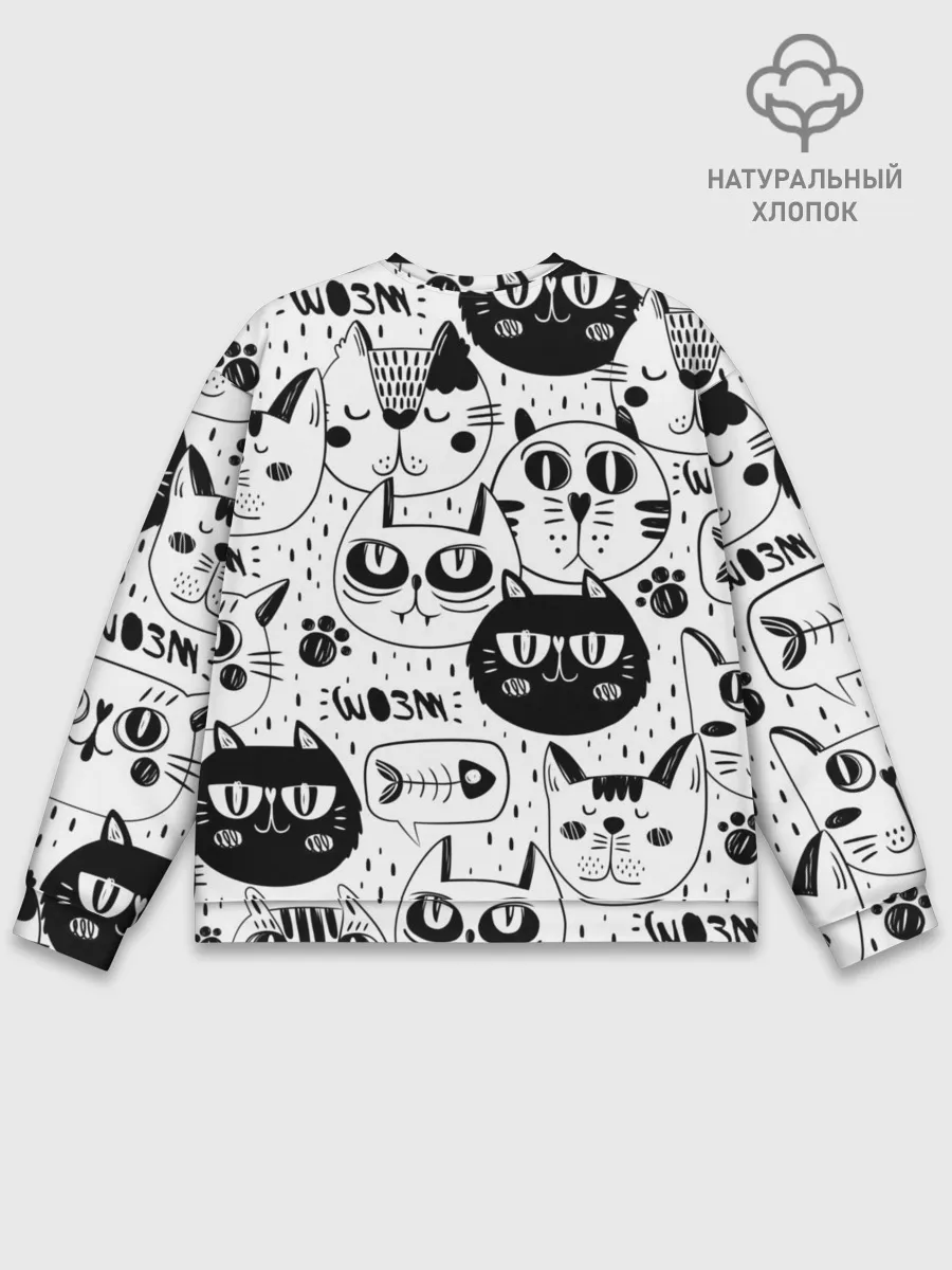 Мужской свитшот базовый / Кошки