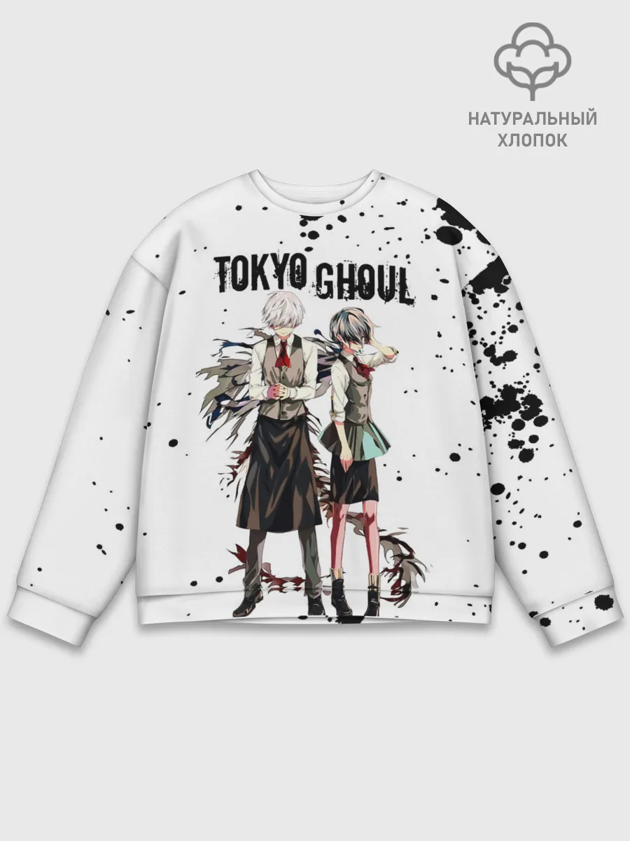 Мужской свитшот базовый / Канеки Кен и Тоука Киришима