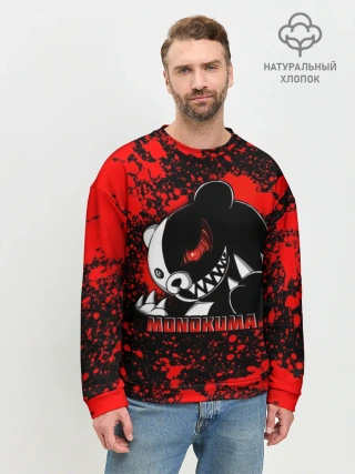 Мужской свитшот базовый / MONOKUMA / МОНОКУМА BLOOD
