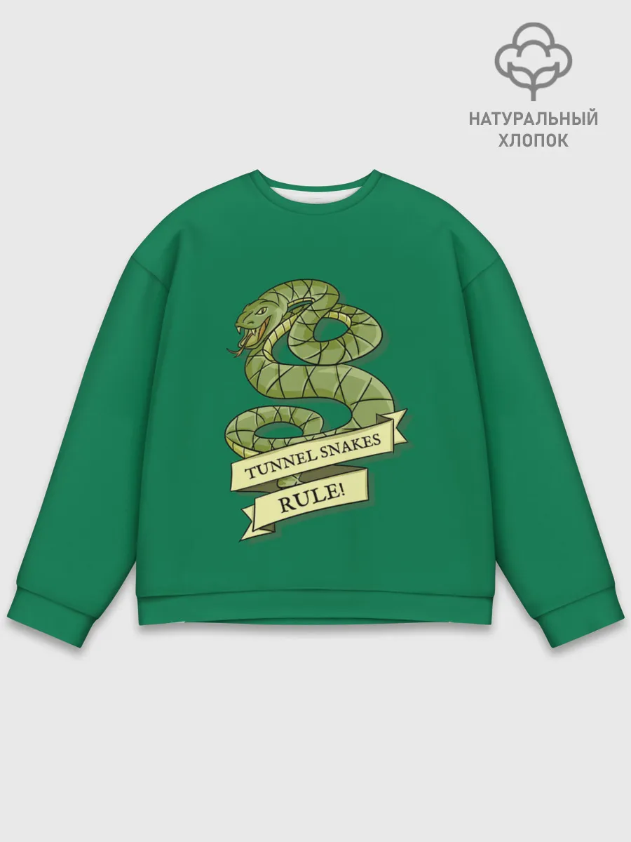 Мужской свитшот базовый / Туннельные змеи рулят!