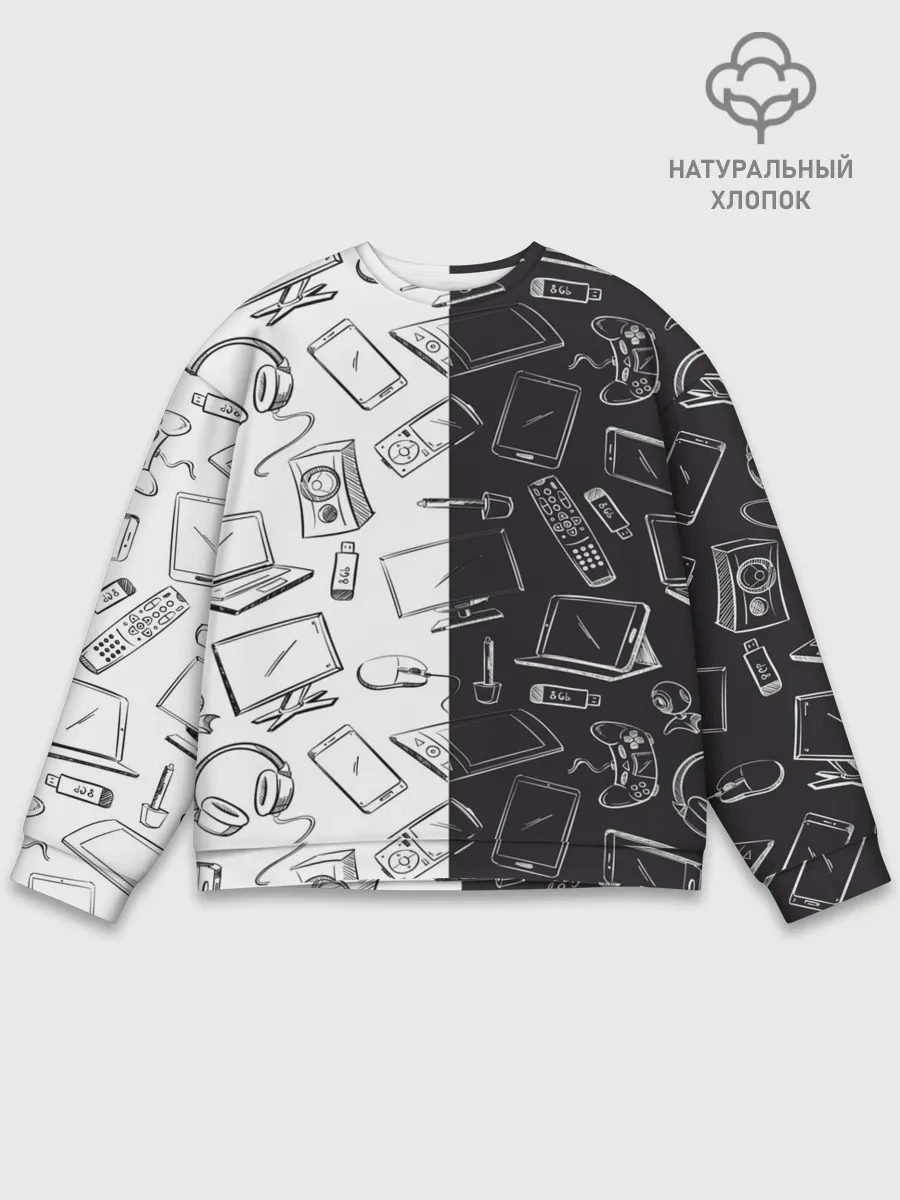 Мужской свитшот базовый / Гаджеты