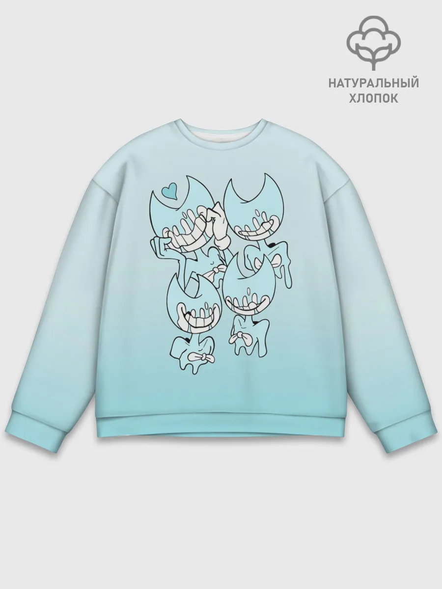 Мужской свитшот базовый / Bendy And The Ink Machine