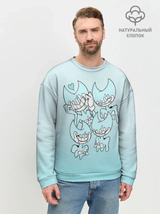 Мужской свитшот базовый / Bendy And The Ink Machine