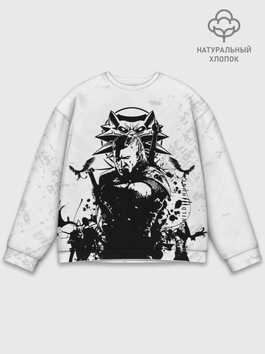 Мужской свитшот базовый / The Witcher 3 / Ведьмак 3