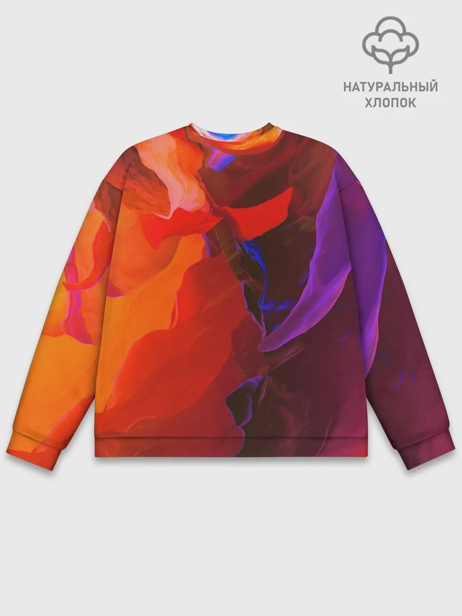 Мужской свитшот базовый / Горная абстракция