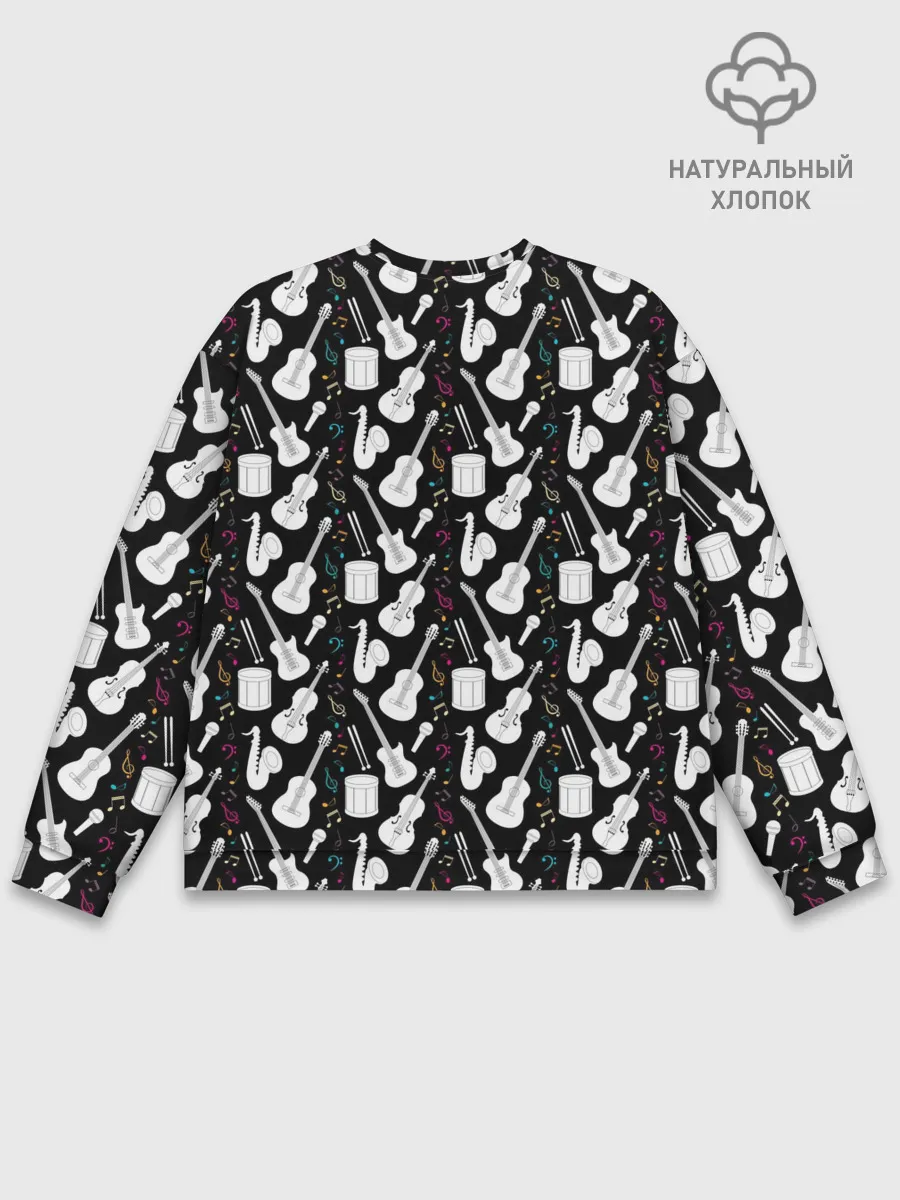 Мужской свитшот базовый / Музыкальные Инструменты
